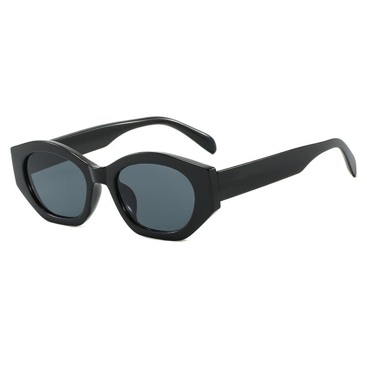 Women's geometric sunglasses with trendy, transparent frame Kalsten