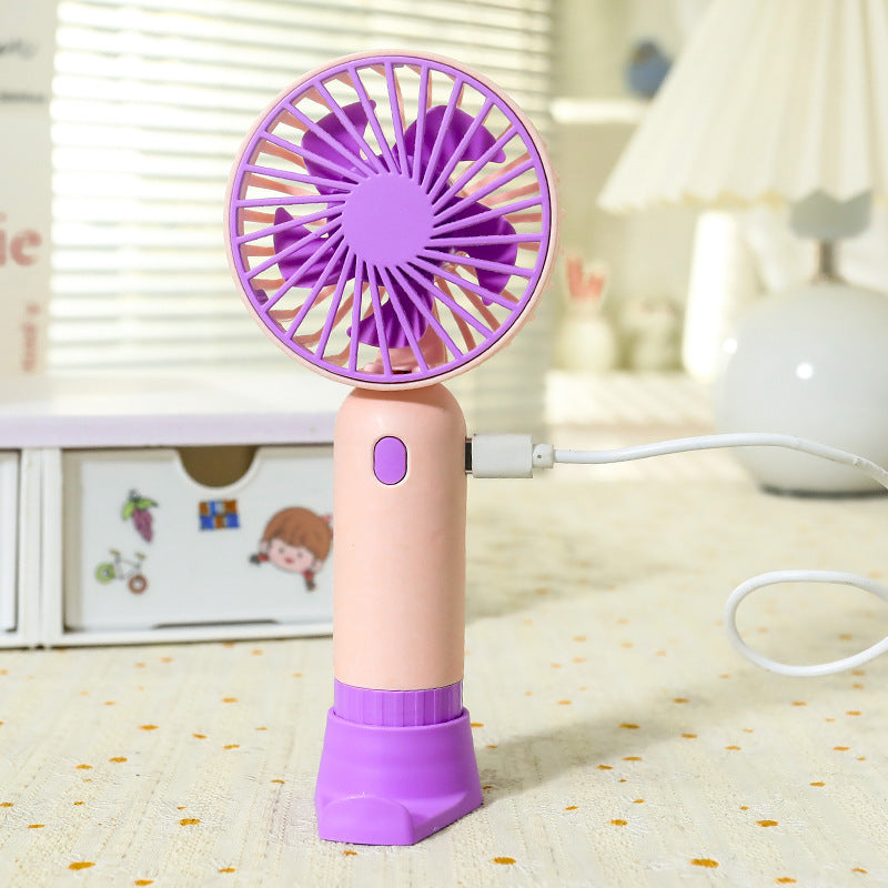 Portable hand fan with ergonomic grip and USB charging function Kalsten