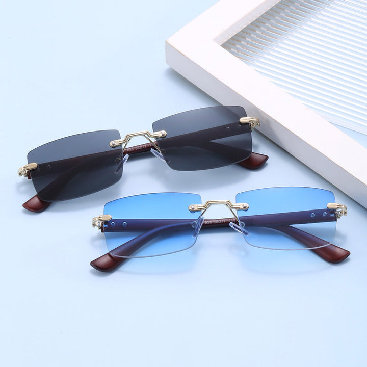 Ladies fashionable square sunglasses with exquisite gold frame Kalsten