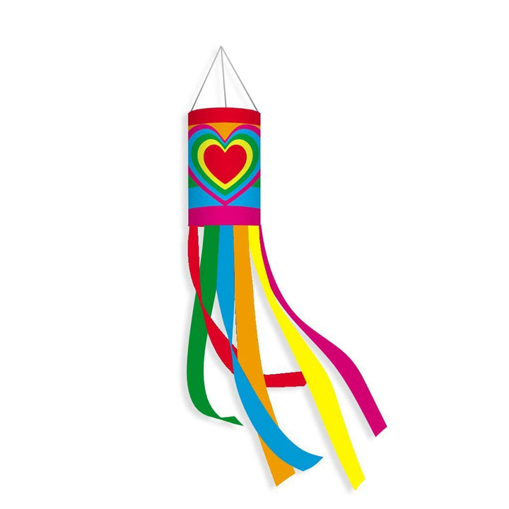 Unisex nan patriotic American flag windsock with long trailing streamers and reinforced hanging loop Kalsten