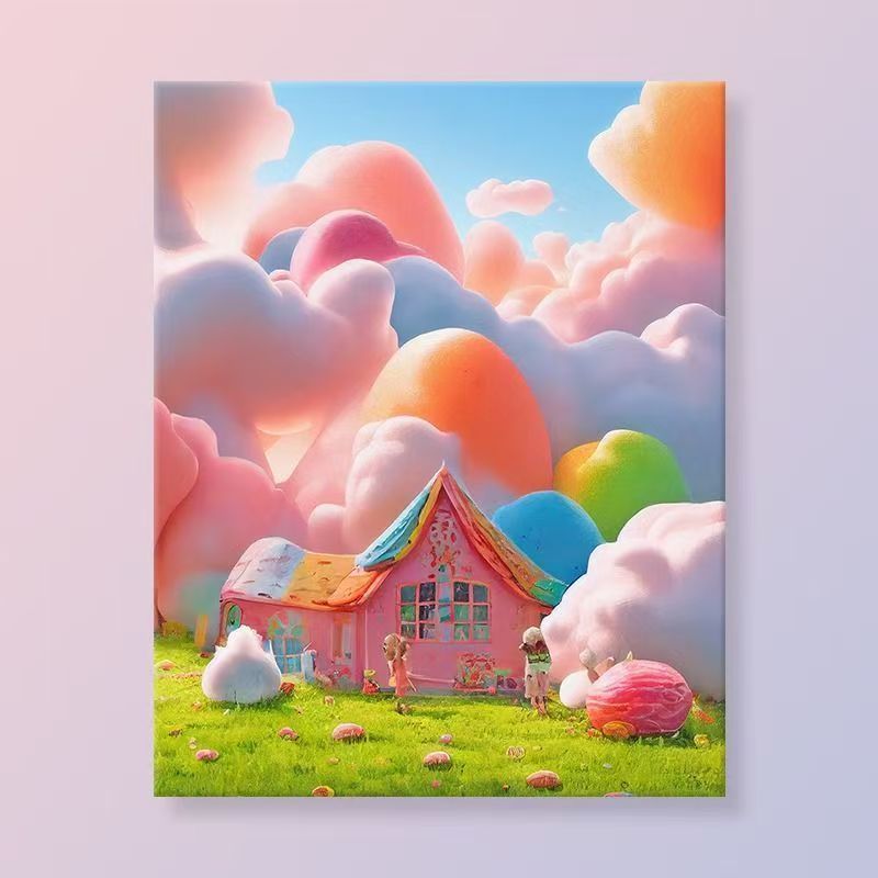 Whimsical Fantasy Landscape Canvas Art Kalsten