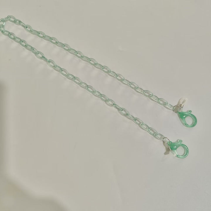 Handmade Glasses Holder Chain Made of Transparent Material Kalsten