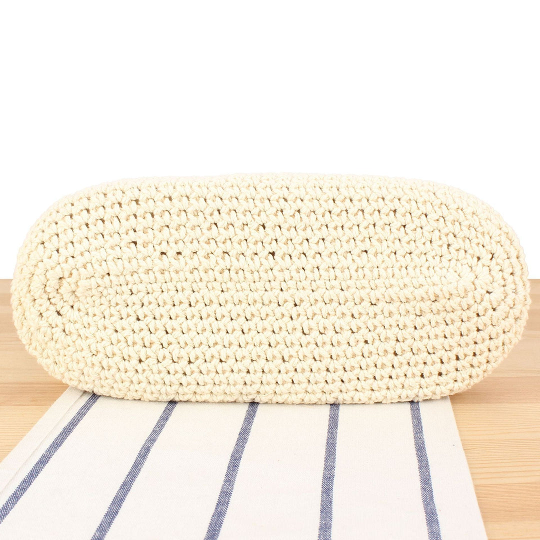 Macrame Crossbody Bag with Sturdy Leather Handle Kalsten