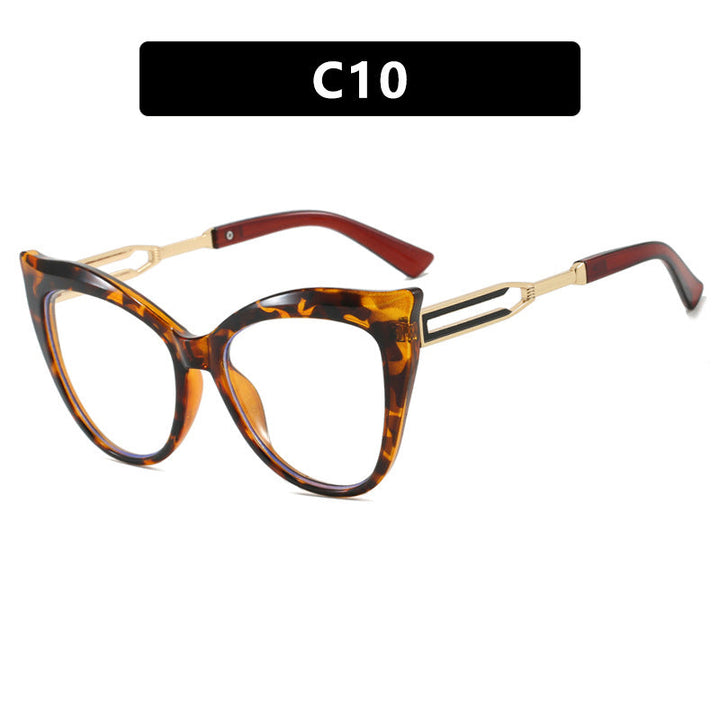 Ladies cat-eye glasses with elegant metal frame Kalsten
