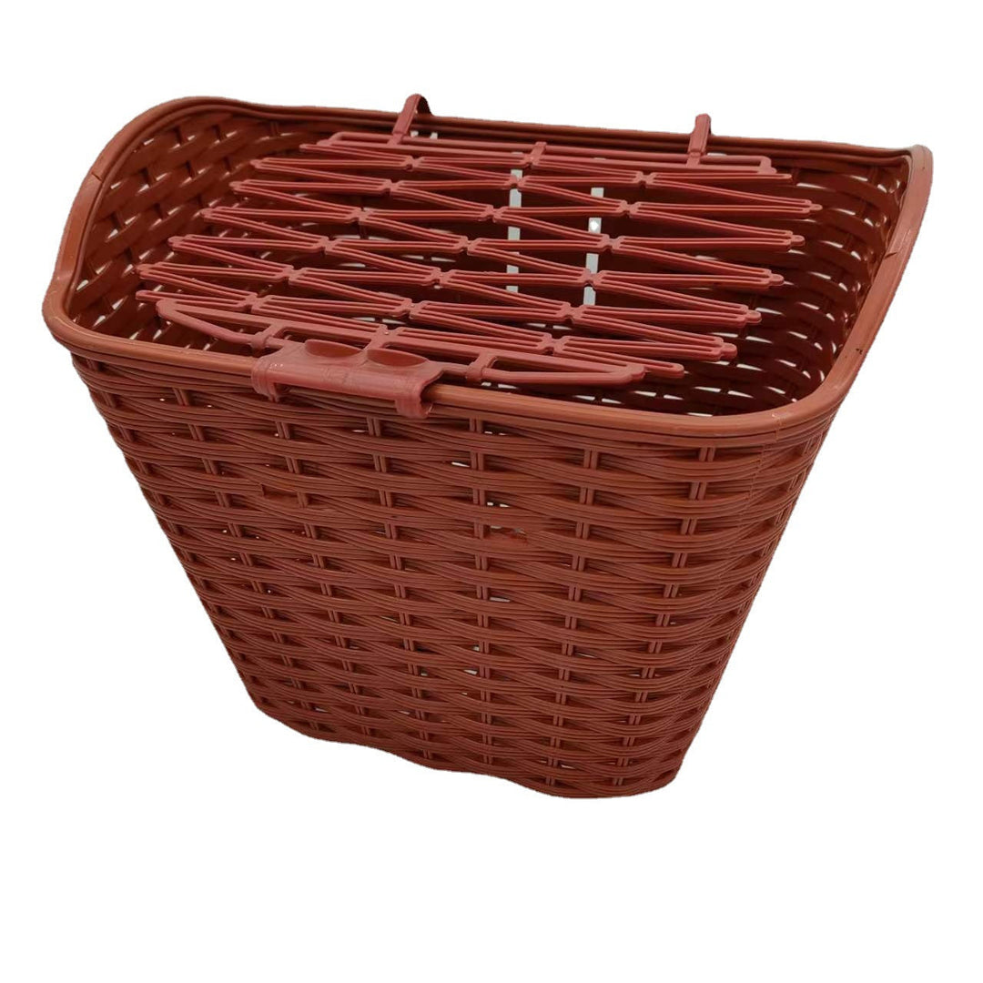 woven quick-release front bike basket with removable mounting bracket Kalsten