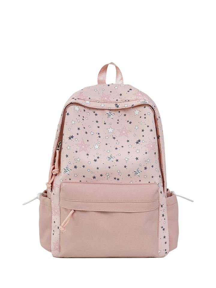 Star-Patterned Multi-Compartment Backpack