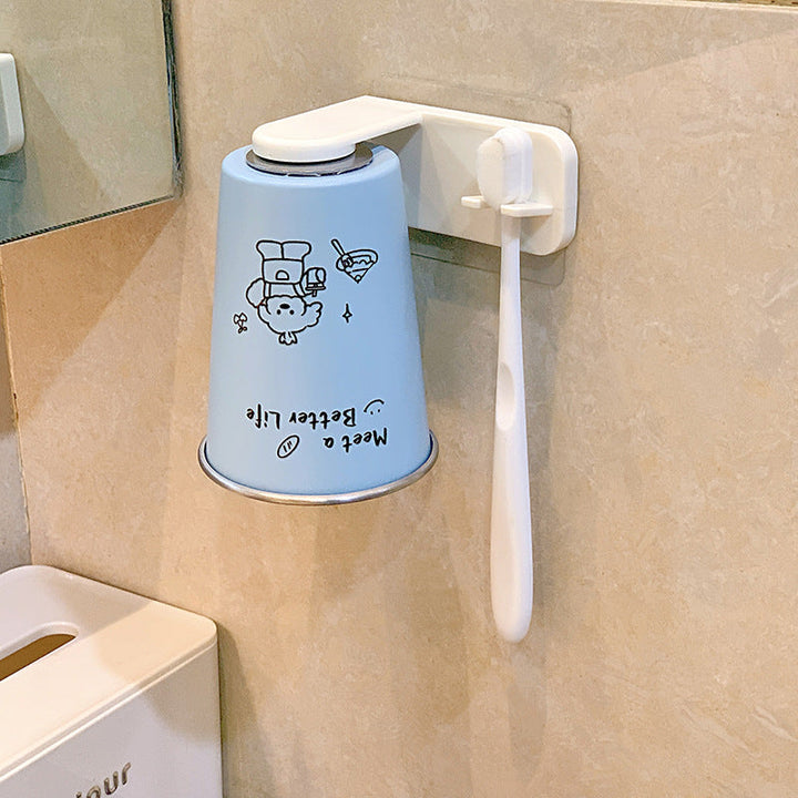 Wall-mounted toothbrush holder with playful design Kalsten