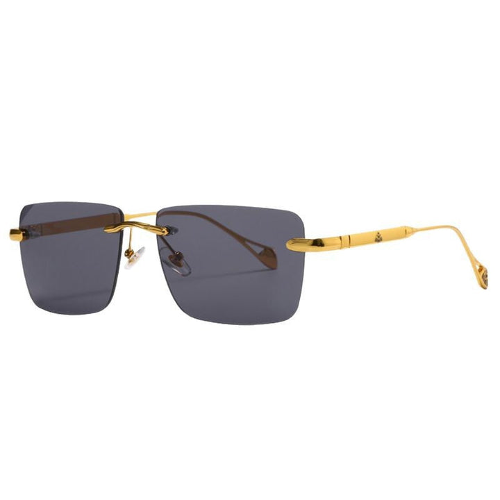 Women's fashionable square sunglasses with luxurious metal accents Kalsten