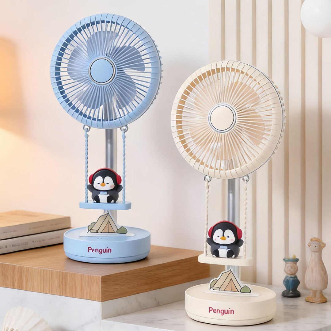 Ladies Creative Table Fan with Integrated Animal Motif Kalsten