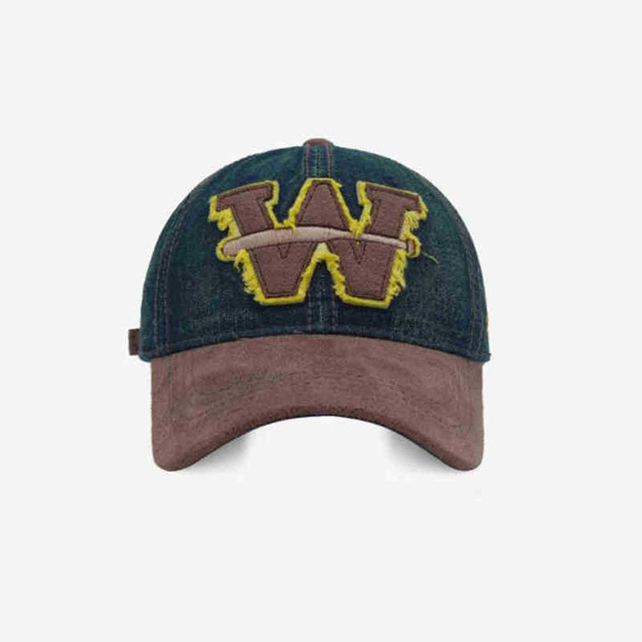 Men's Distressed Denim Baseball Cap Kalsten