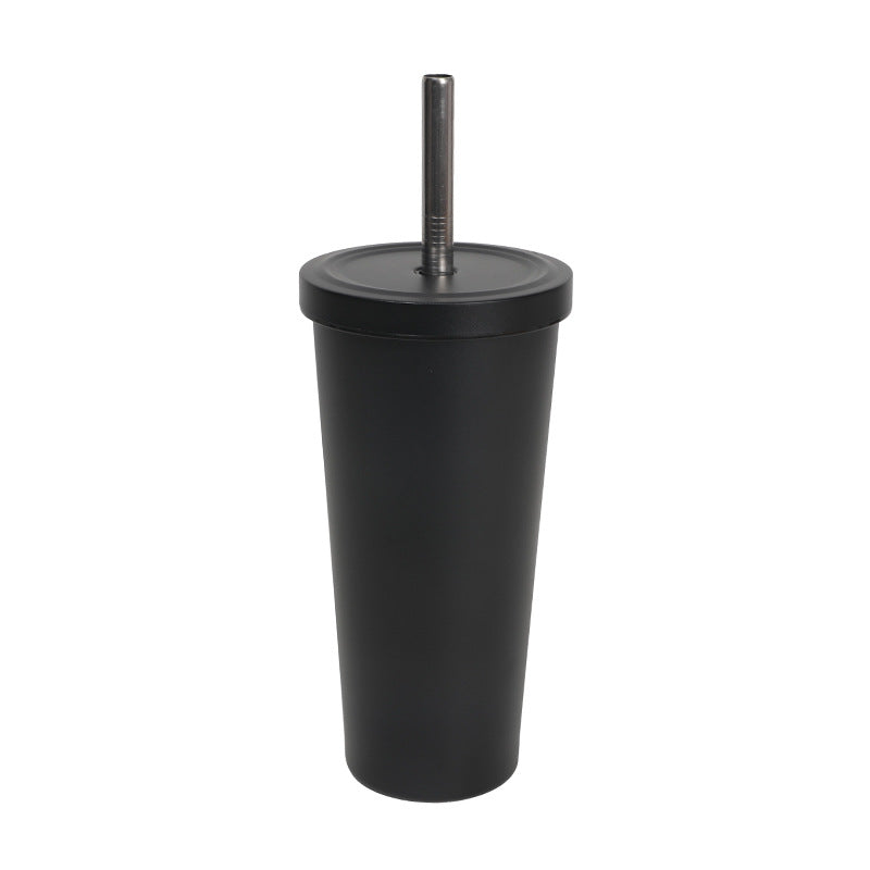 Women's High-Quality Insulated Drinking Bottle with Stainless Steel Straw Kalsten
