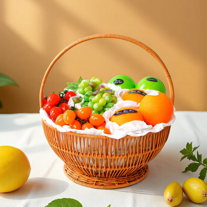 Women Handcrafted Basket with Handle Kalsten