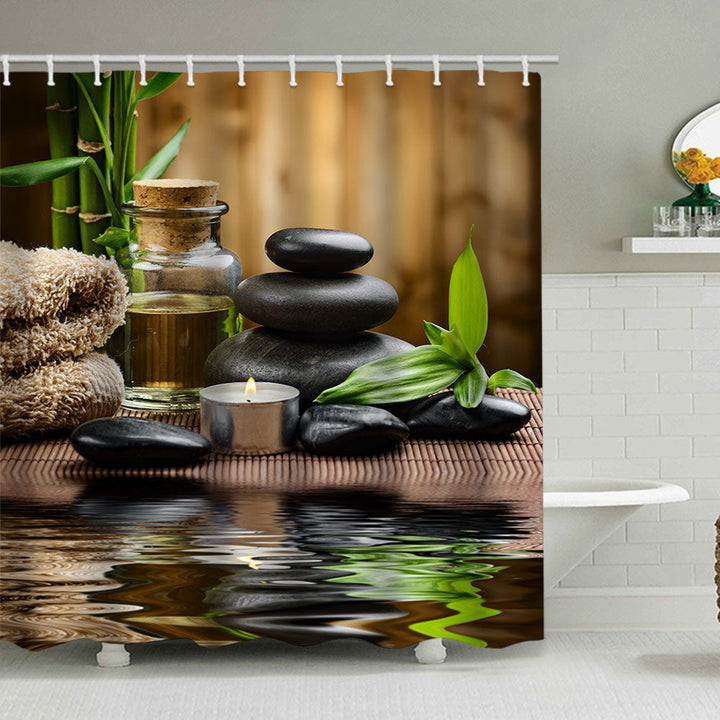 Tranquil Zen Nature Shower Curtain Kalsten