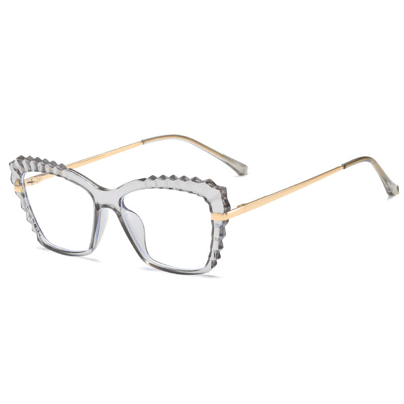 Women oversized glasses with unique wave edge design Kalsten