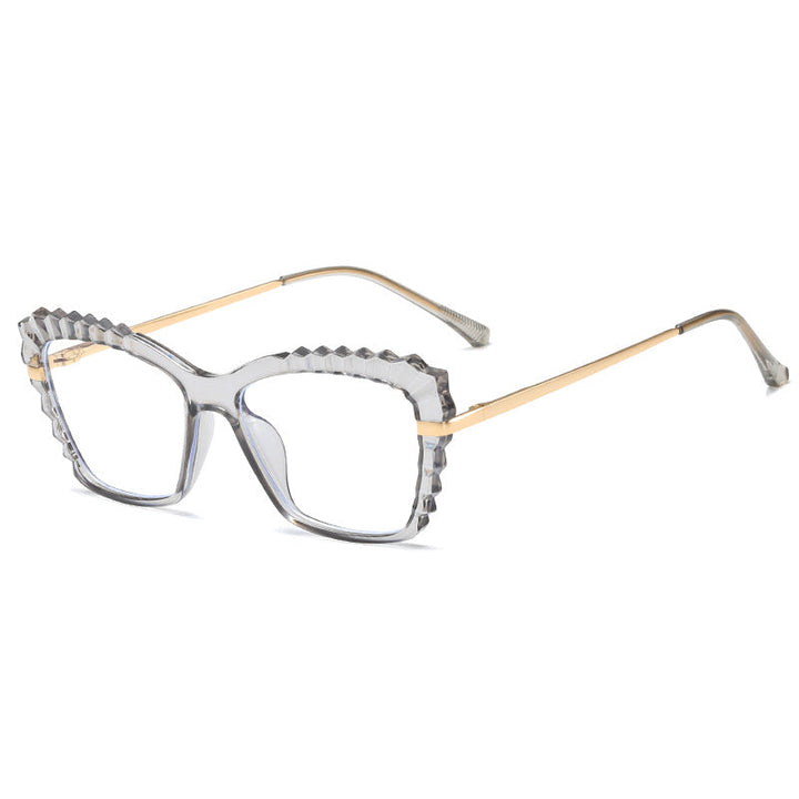 Women oversized glasses with unique wave edge design Kalsten