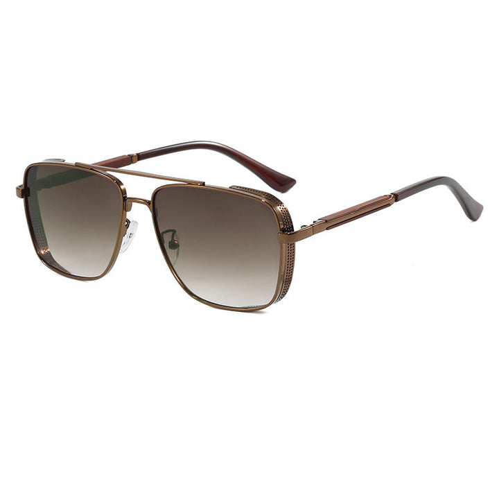Women's fashionable square sunglasses with luxurious metal accents Kalsten