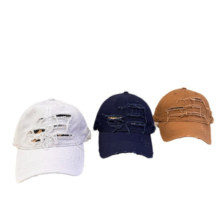 Men's Distressed Denim Baseball Cap Kalsten