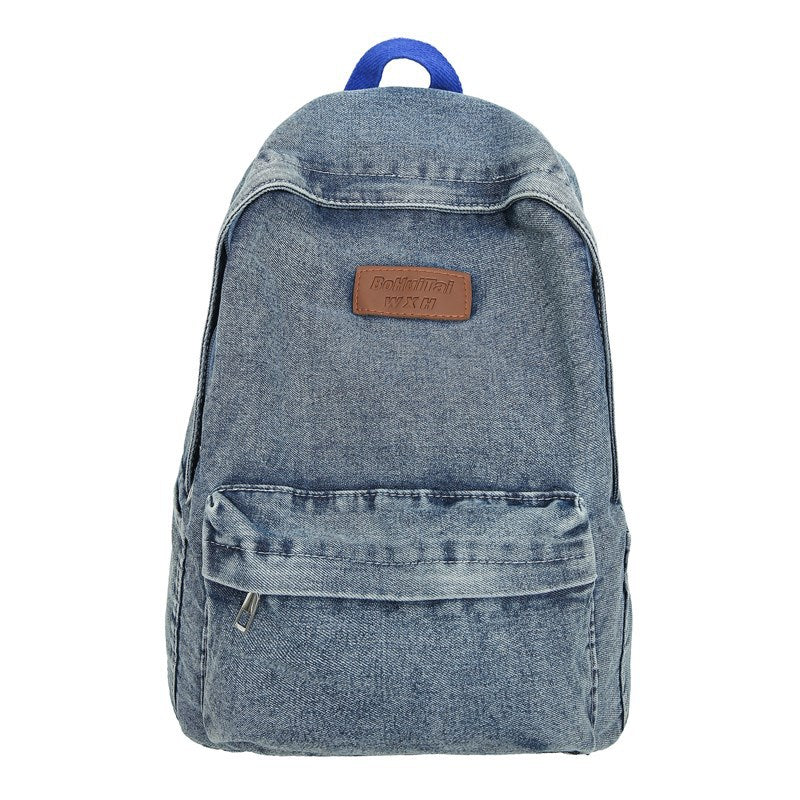 Stylish Denim School Backpack Kalsten