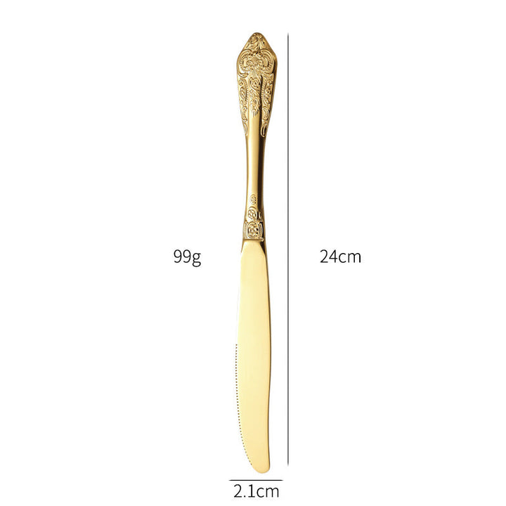 Elegant fish fork with artistic handle design Kalsten