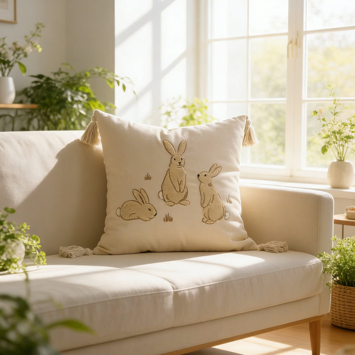 Women's pillowcase with cute bunny motif Kalsten