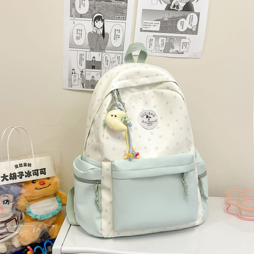 Whimsical Star-Print Backpack