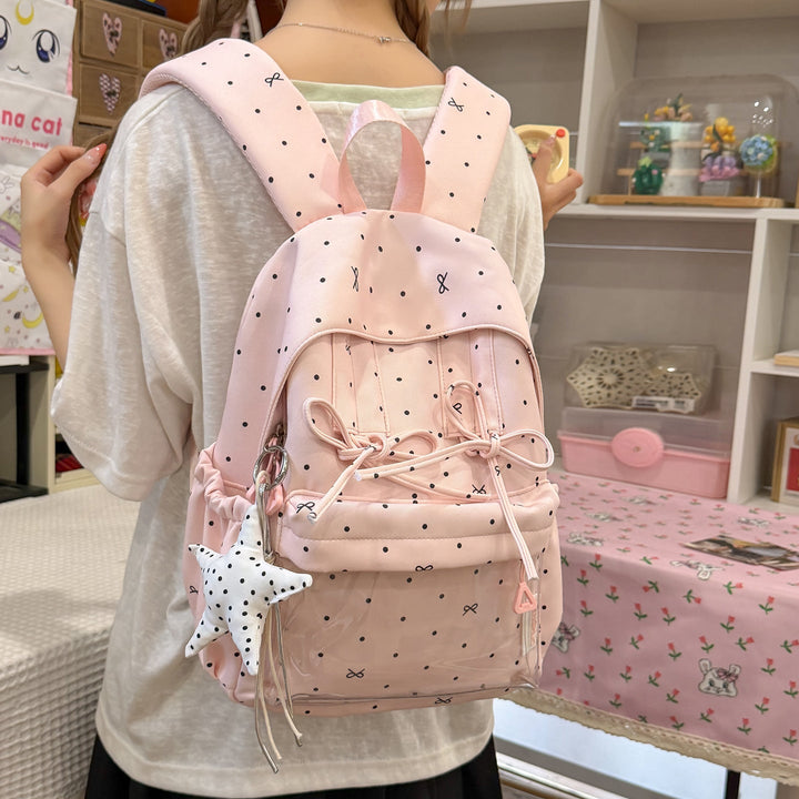 Stylish Polka Dot Pattern Backpack Kalsten