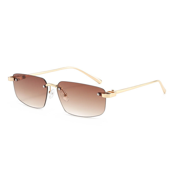 Ladies fashionable rectangular sunglasses with minimalist frame Kalsten