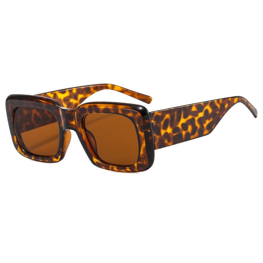 Women oversized sunglasses with square frame and transparent design Kalsten