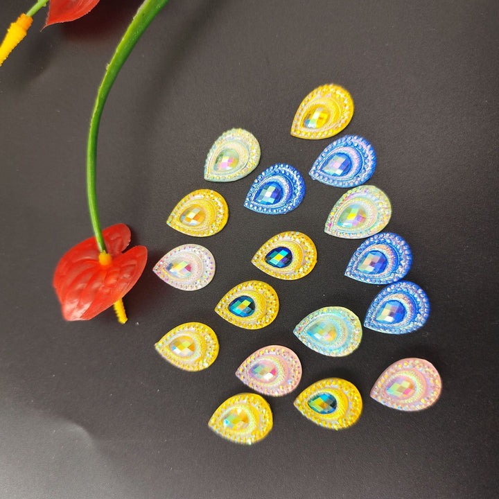 Glittering drop appliqués Kalsten