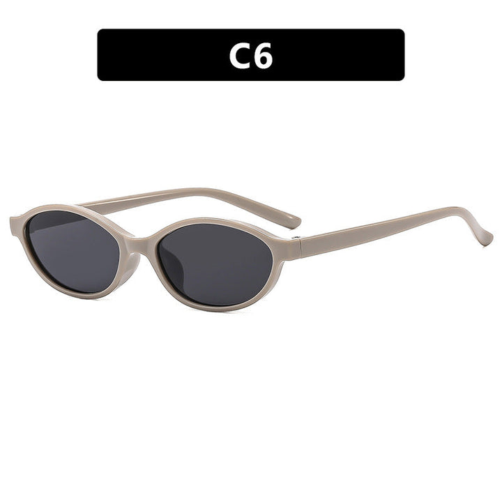 Women oval-shaped sunglasses with transparent frame and UV protection Kalsten