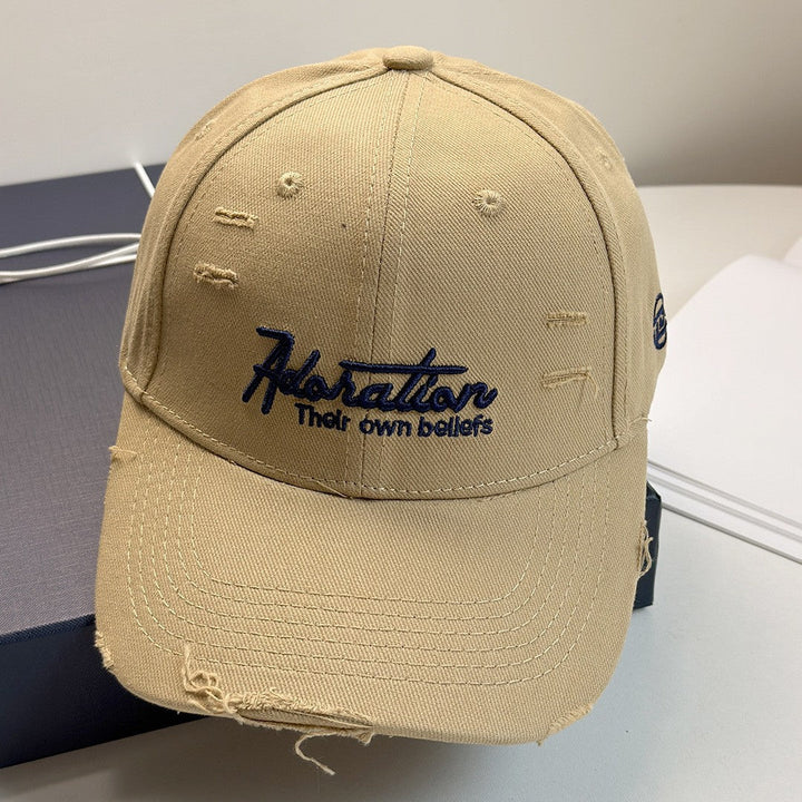 Women's Distressed Embroidered Baseball Cap Kalsten