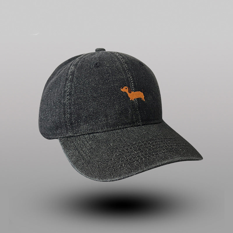 Women's Casual Embroidered Dog Theme Baseball Cap Kalsten
