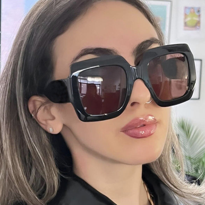 Women's oversized sunglasses with square frames and UV protection Kalsten