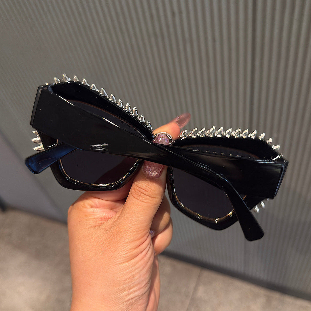 Women extravagant Cat-Eye sunglasses with sparkling crystal tips Kalsten