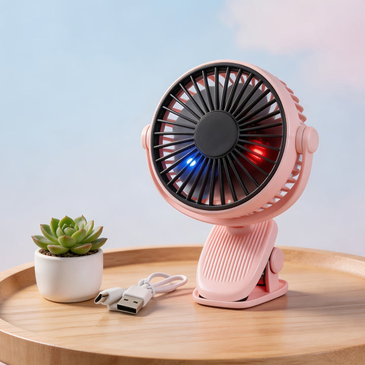Ladies Portable Table Fan with Cute Design and USB Connection Kalsten