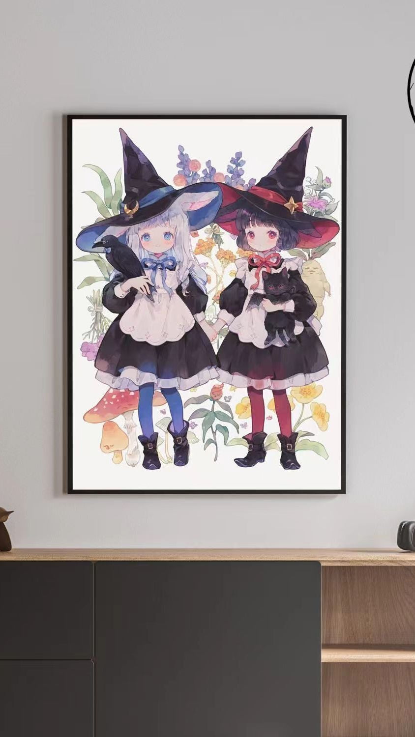 Illustrated Fantasy Character Canvas Art Print Kalsten