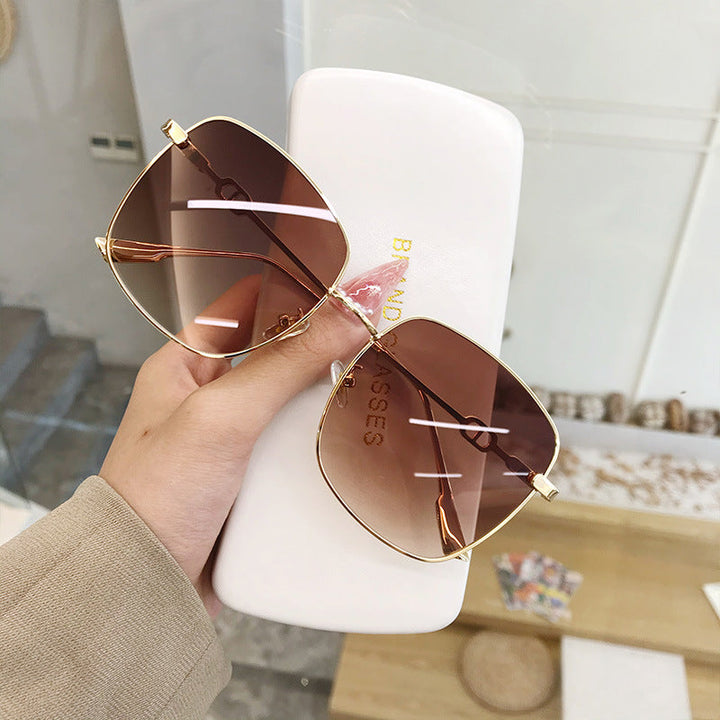 Women Elegant Oversized Sunglasses with Square Design and UV Protection Kalsten