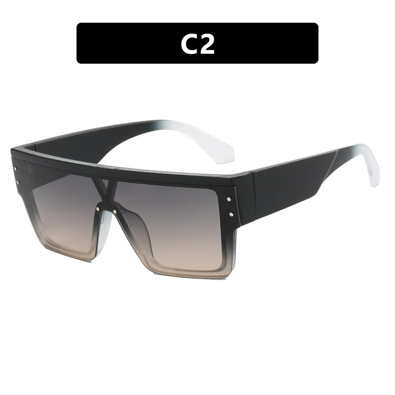 Women futuristic oversized sunglasses with clear lenses Kalsten