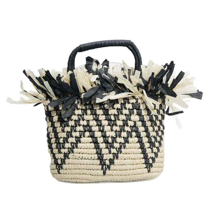 Basket bag with fringe accents Kalsten