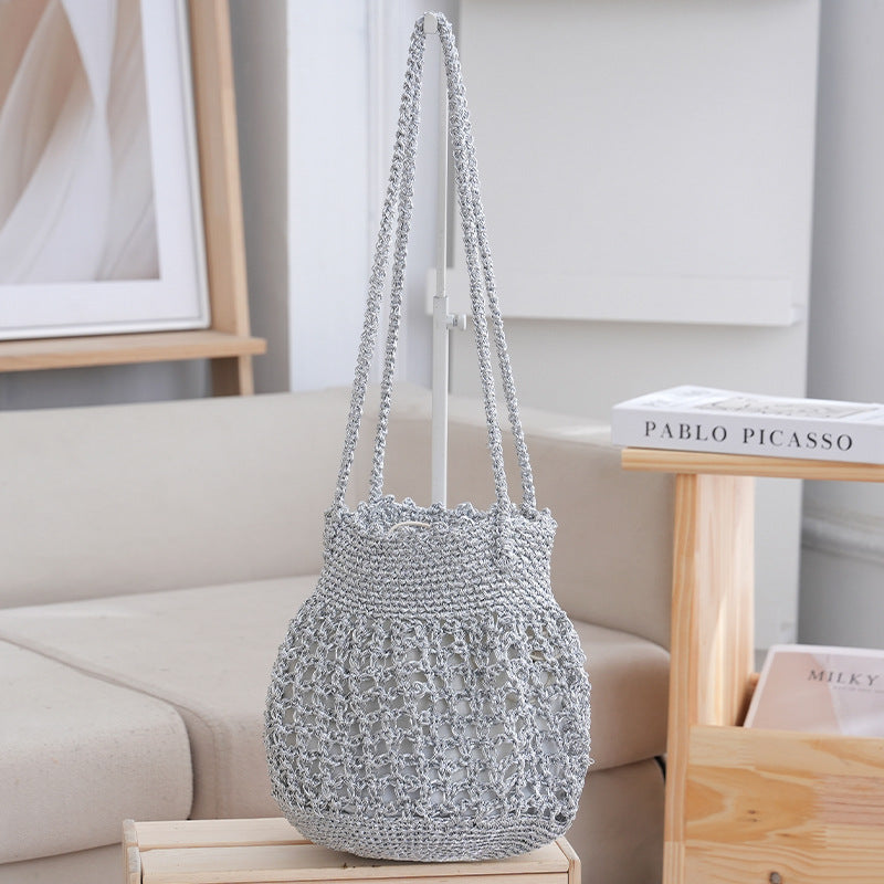 Handmade Macrame Bag with Open Structure Kalsten