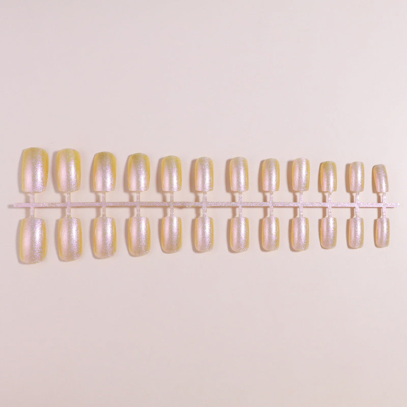 Glossy Reflective Press-On Nail Set Kalsten