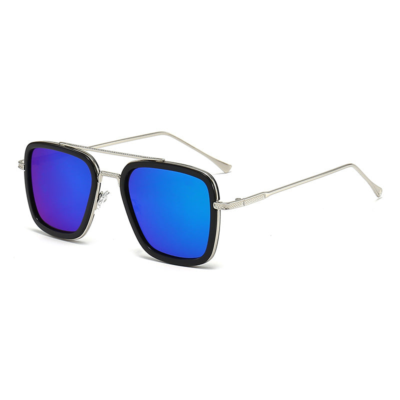 Women's fashionable square sunglasses with glamorous metal frame Kalsten