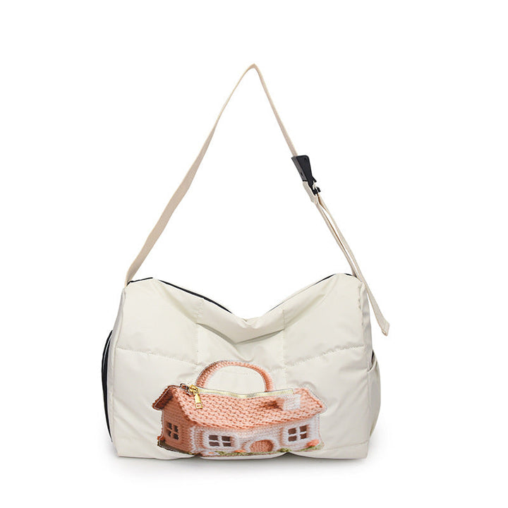 Fashionable Shoulder Bag with Unique Design and Practical Compartments Kalsten