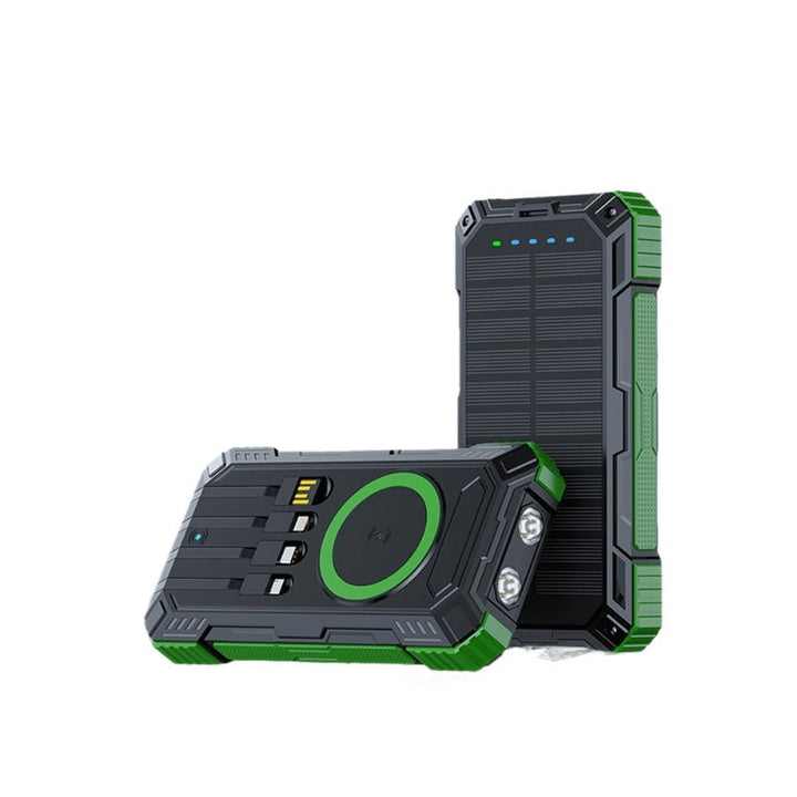Robust Solar Power Bank with Multifunctional Connections Kalsten