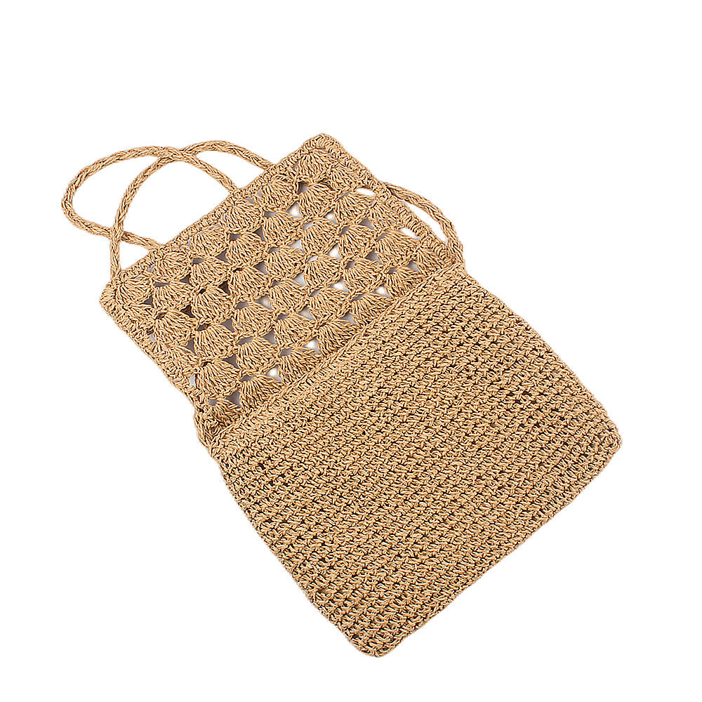 Handcrafted Shoulder Bag Made from Braided Natural Material Kalsten