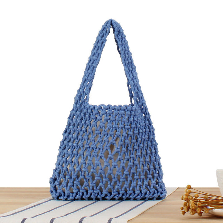 Handcrafted Tote Bag in Modern Mesh Design Kalsten