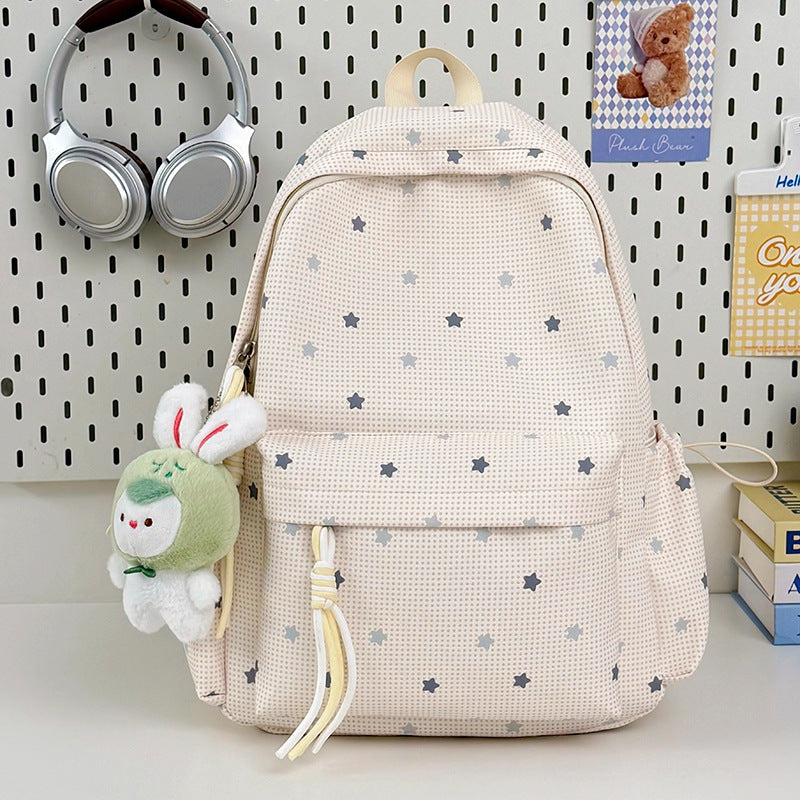 Playful Star Pattern Backpack
