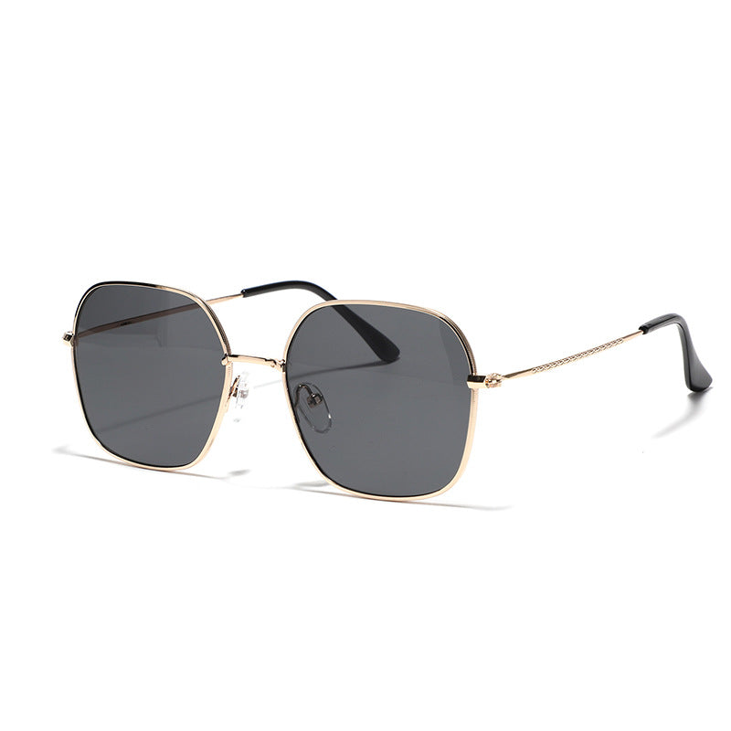 Women's fashionable square sunglasses with narrow metal frame and UV protection Kalsten