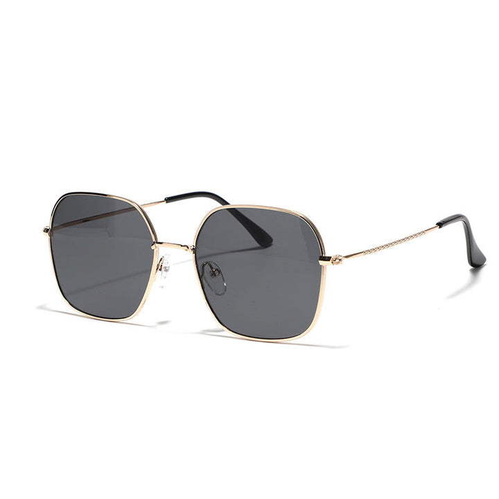 Women's fashionable square sunglasses with narrow metal frame and UV protection Kalsten