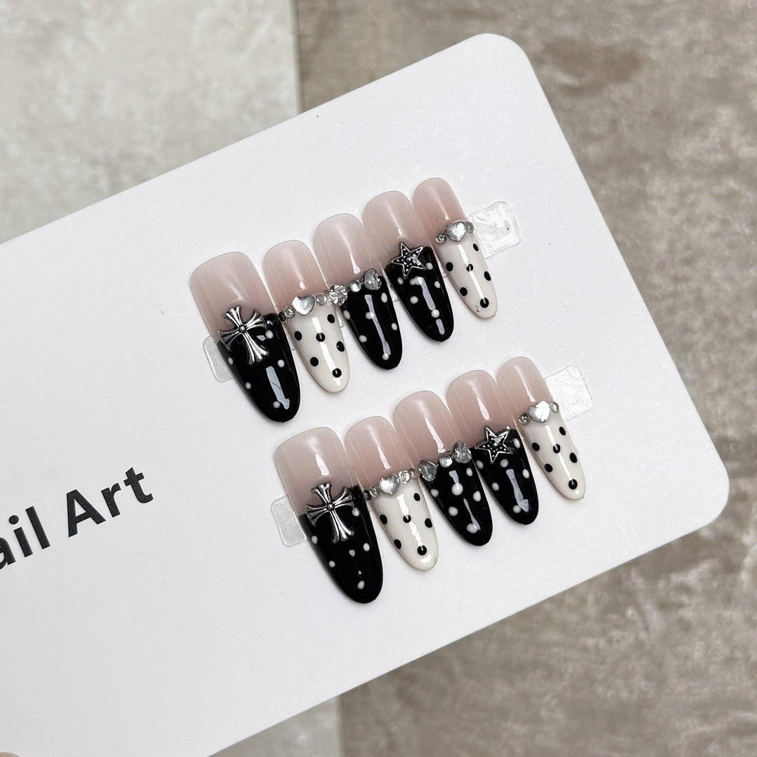 Elegant Decorative Press-On Nail Extensions Kalsten